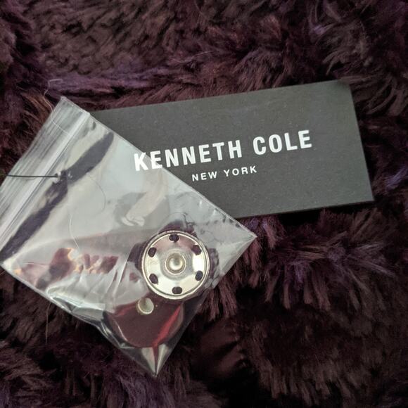 Kenneth Cole Shaggy Faux Fur Coat XS - Picture 12 of 13